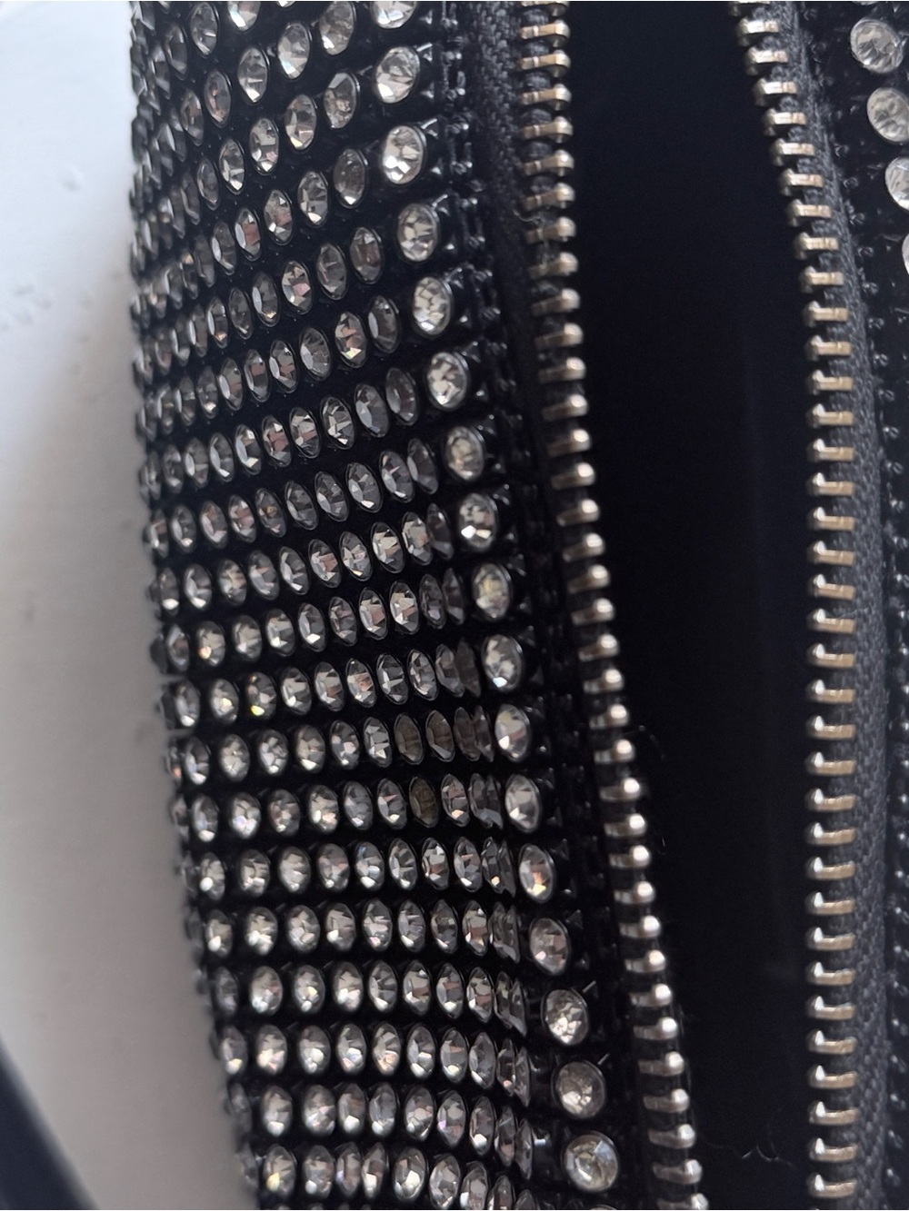 Vintage Black Rhinestone Embellished Crossbody Bag - Picture 9 of 13